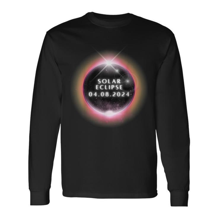 Total Solar Eclipse 2024 Solar Eclipse 08 April 2024 Long Sleeve T-Shirt
