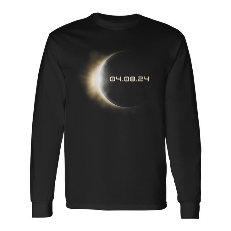 Total Solar Eclipse 2024 America Totality Eclipse 040824 Long Sleeve T-Shirt Gifts ideas