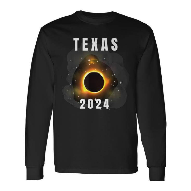 Total Solar Eclipse 2024 Texas Eclipse 2024 Long Sleeve T-Shirt Gifts ideas