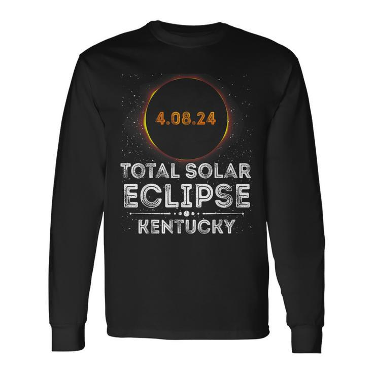 Total Solar Eclipse April 8 2024 Kentucky Family Matching Long Sleeve T-Shirt