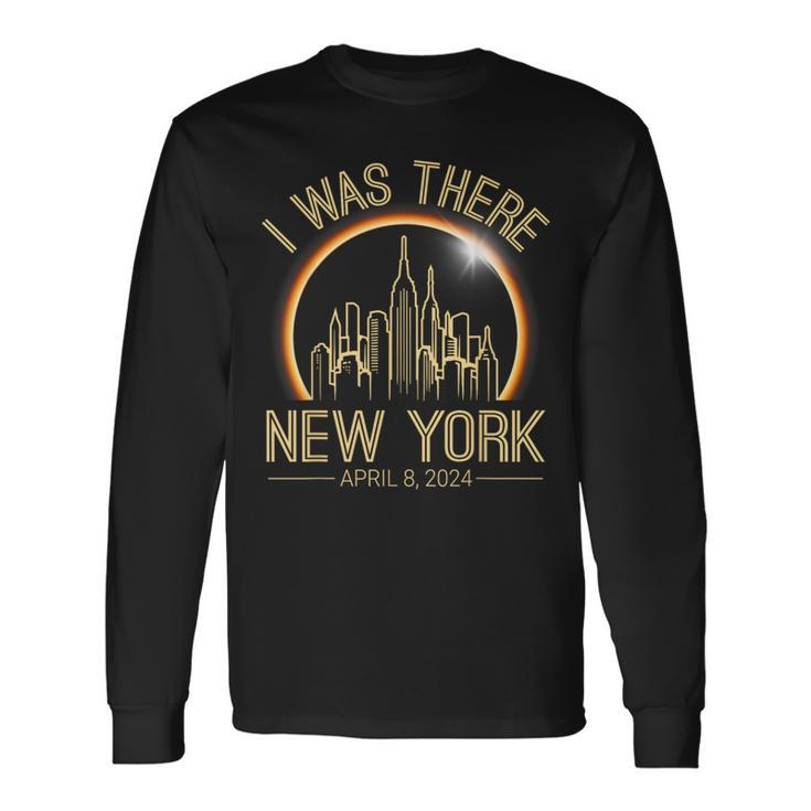 Total Solar Eclipse April 8 2024 New York Totality Souvenir Long Sleeve T-Shirt Gifts ideas