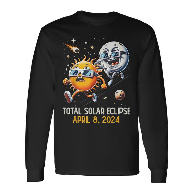 Total Solar Eclipse April 8 2024 Totality Astronomy Lover Long Sleeve T-Shirt