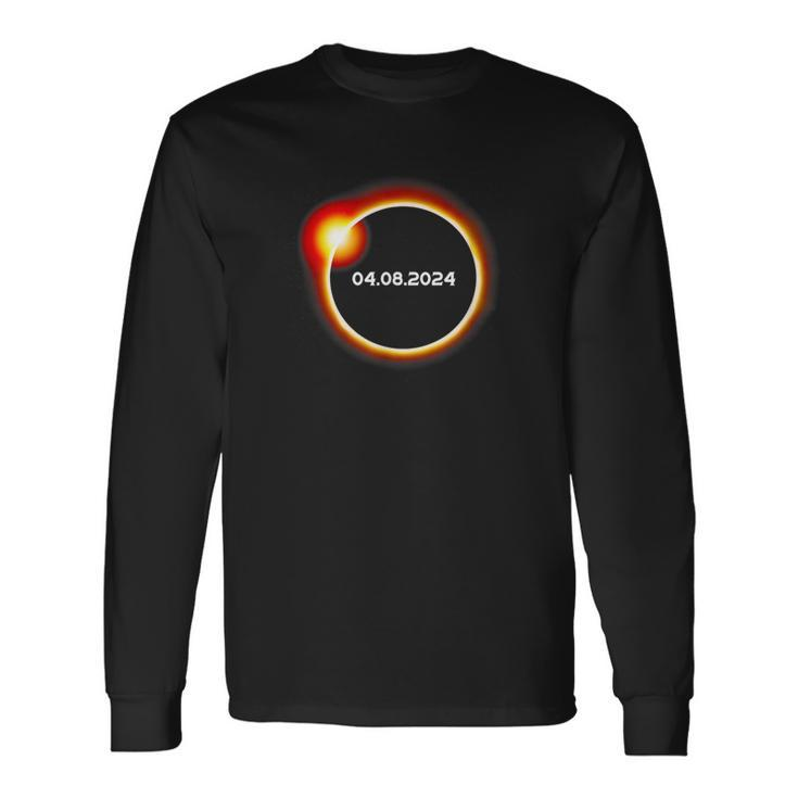 Total Solar Eclipse April 8 2024 Totality Long Sleeve T-Shirt