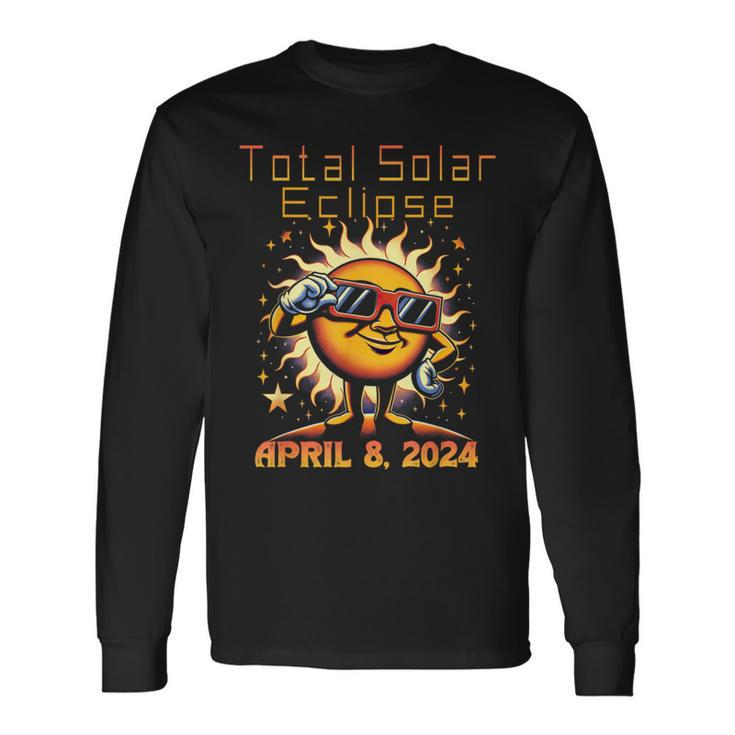 Total Solar Eclipse April 8 40824 America 2024 Solar Long Sleeve T-Shirt
