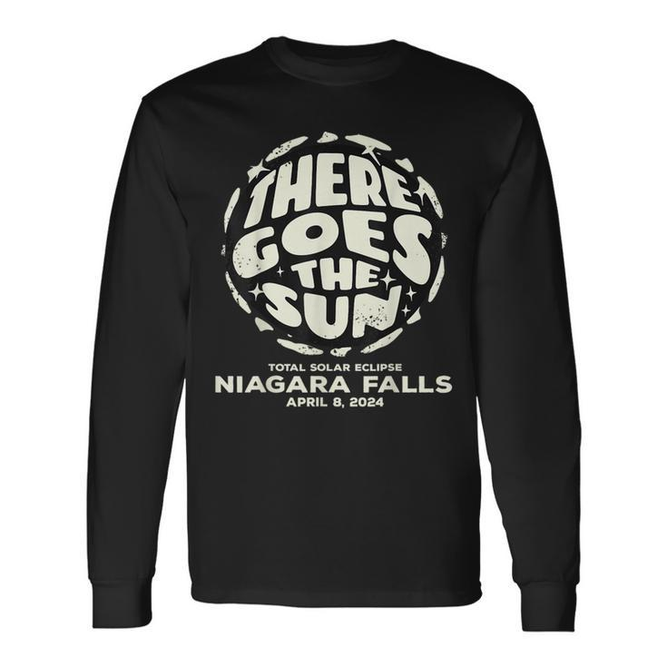 Total Solar Eclipse Niagara Falls Ny Canada April 8 2024 Long Sleeve T-Shirt Gifts ideas
