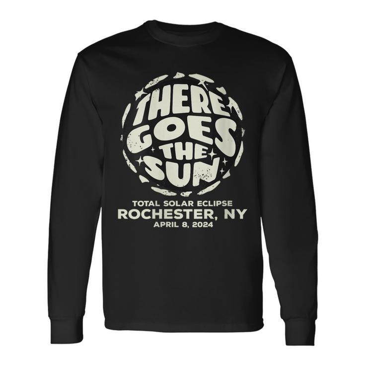 Total Solar Eclipse Rochester Ny April 8 2024 New York Long Sleeve T-Shirt
