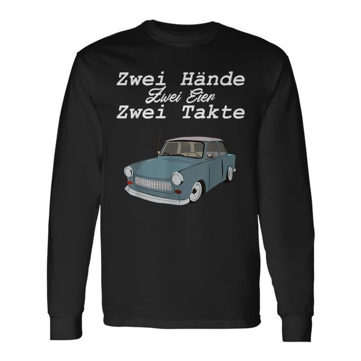 Trabi 601 Two Hands Two Strokes Langarmshirts Geschenkideen