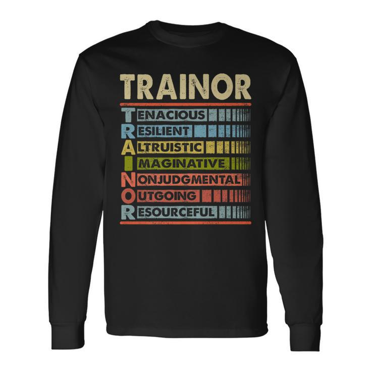 Trainor Family Name Trainor Last Name Team Long Sleeve T-Shirt
