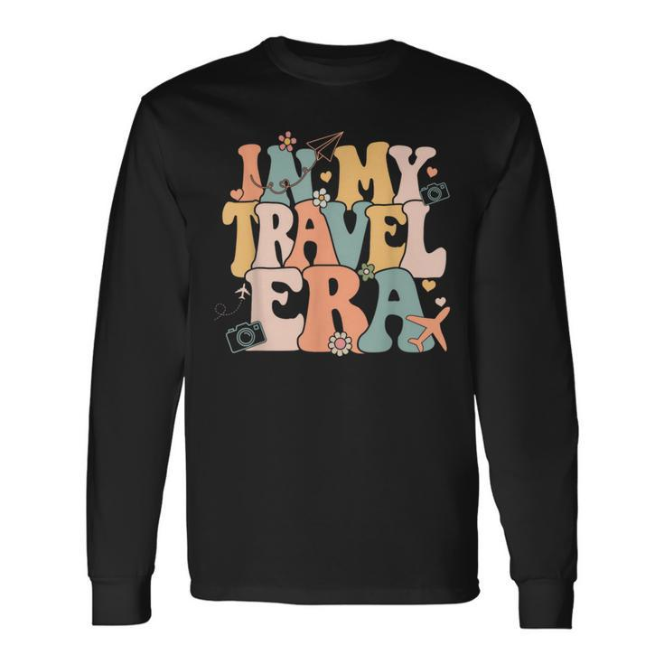 In My Travel Era Airplane Adventure For Family Vacation Trip Long Sleeve T-Shirt
