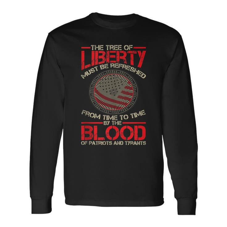 Tree Of Liberty Blood Of Tyrants Long Sleeve T-Shirt
