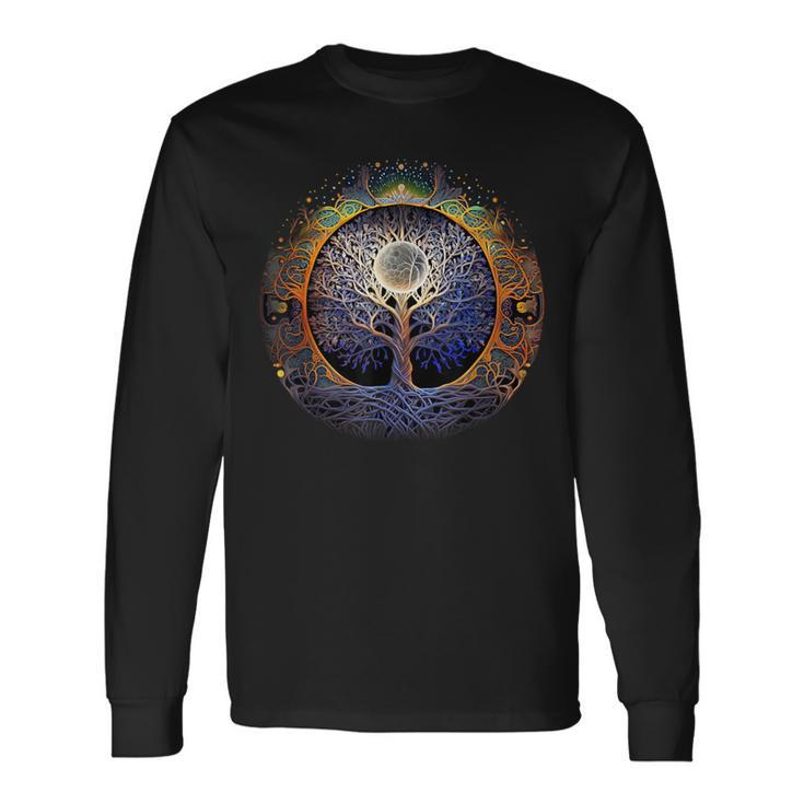 Tree Of Life Yoga Zen Namaste Meditation Long Sleeve T-Shirt