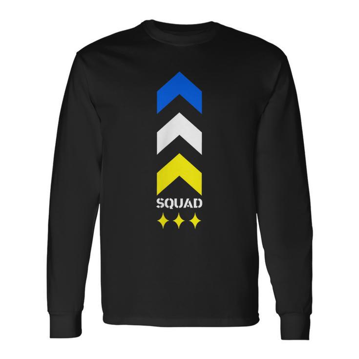 Trisomy 21 Down Syndrome Extra Three Chromosome Arrows Team Long Sleeve T-Shirt