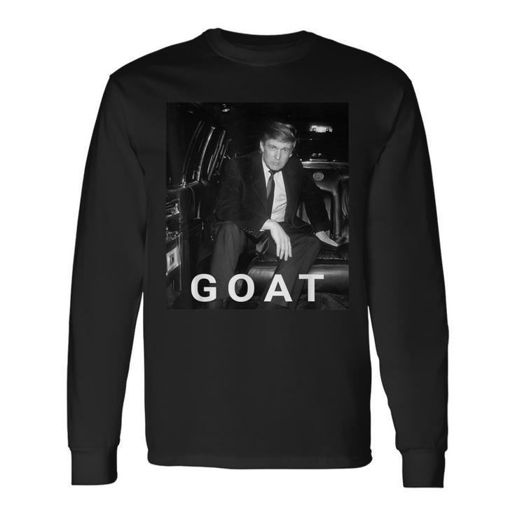 Trump Goat Republican Conservative Trump 2024 Long Sleeve T-Shirt