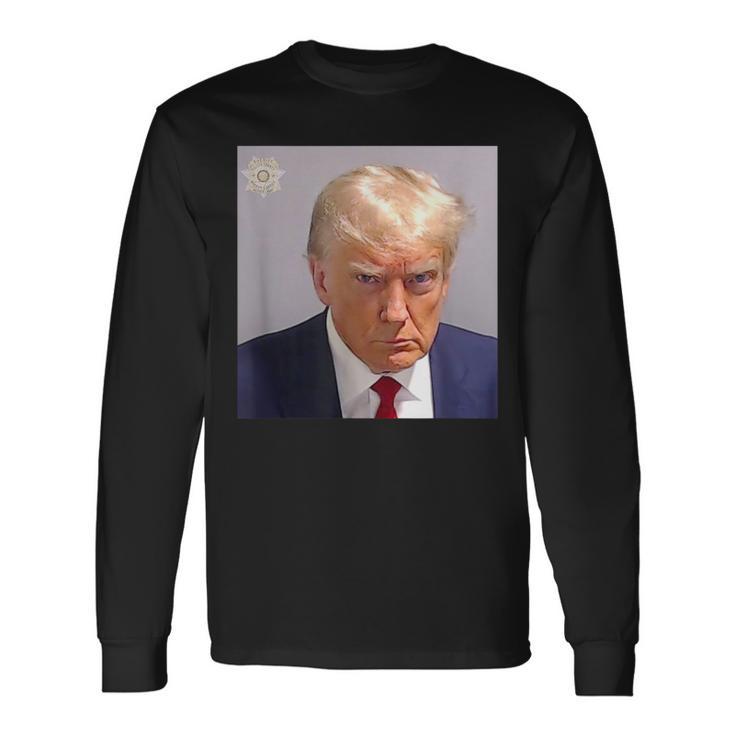 Trump Plain Original Shot Classic Georgia Style Long Sleeve T-Shirt