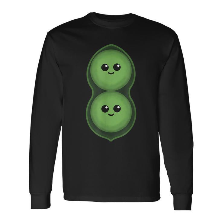 Two Peas In A Pod Pea Costume Long Sleeve T-Shirt