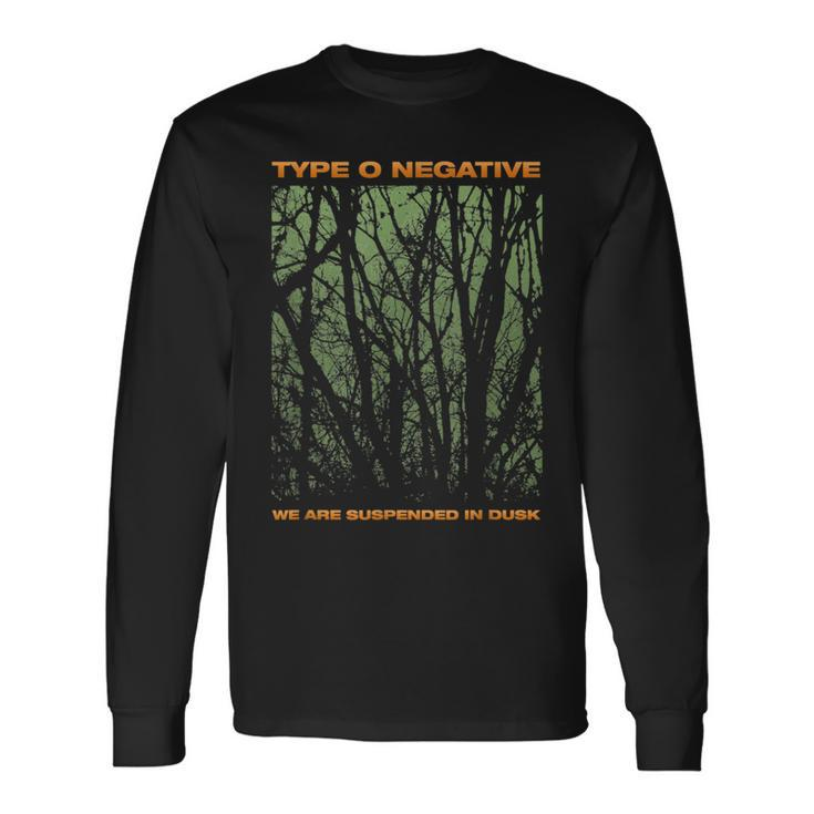 Type Negative Tree We Are Suspend In Dark Long Sleeve T-Shirt Gifts ideas