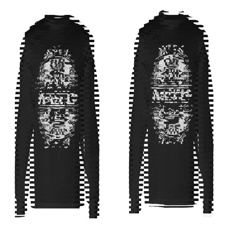 Un Maestro Molon Divertido Humor Para Hombre Profesor Camiseta de manga larga Ideas de regalos