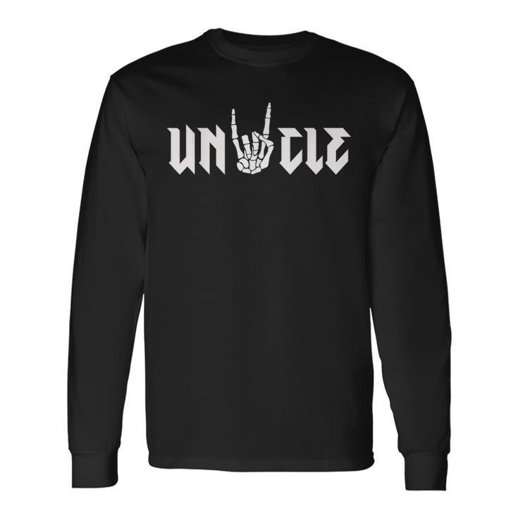 Uncle Of The Bad Two The Bone Birthday 2 Years Old Birthday Long Sleeve T-Shirt