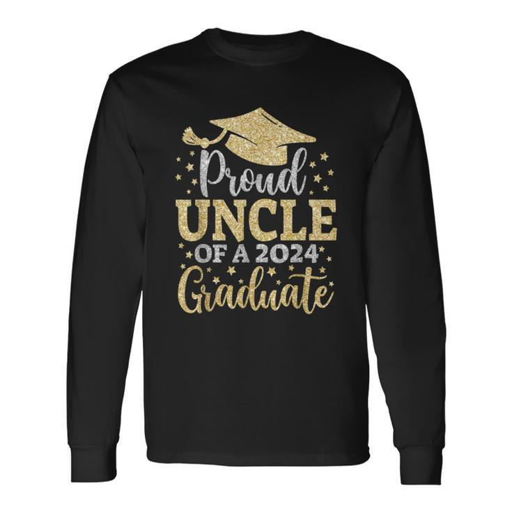 Uncle Senior 2024 Proud Uncle Of A Class Of 2024 Graduate Long Sleeve T-Shirt Gifts ideas
