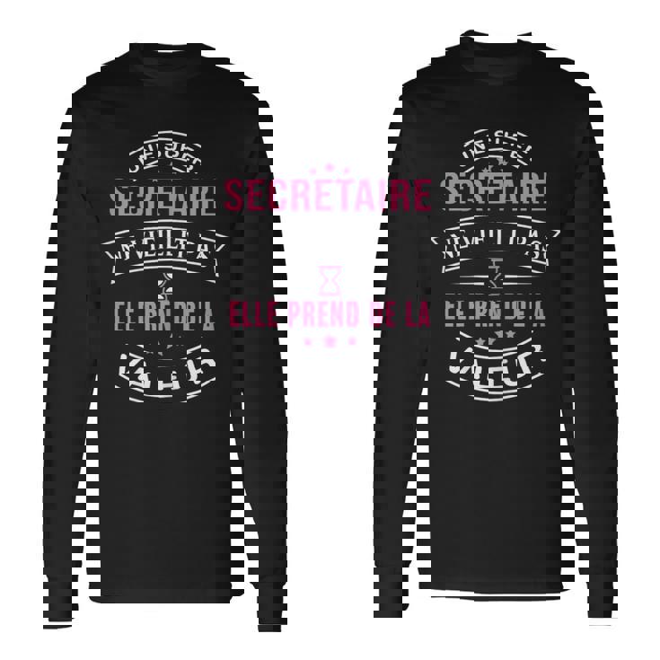 Une Super Secrétaire Neieillit Pas Cadeau Secrétaire T-shirt à manches longues