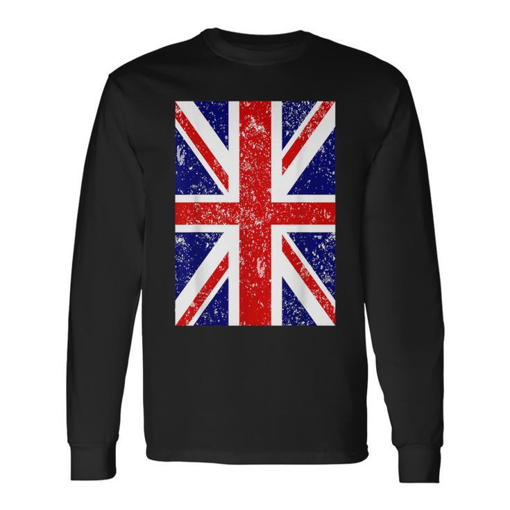 Union Jack Flag National Flag Of United Kingdom Uk Long Sleeve T-Shirt