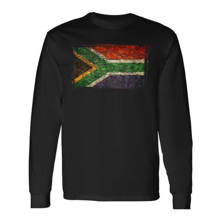 Unique Trendy Vintage South Africa Flag G003748 Long Sleeve T-Shirt