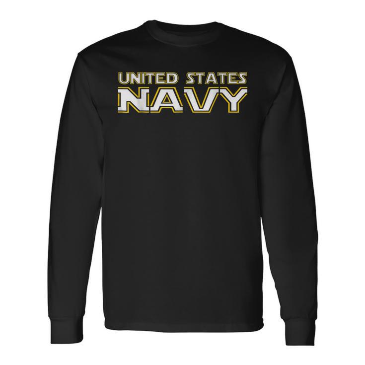 United States Navy Original Navy Logo Long Sleeve T-Shirt