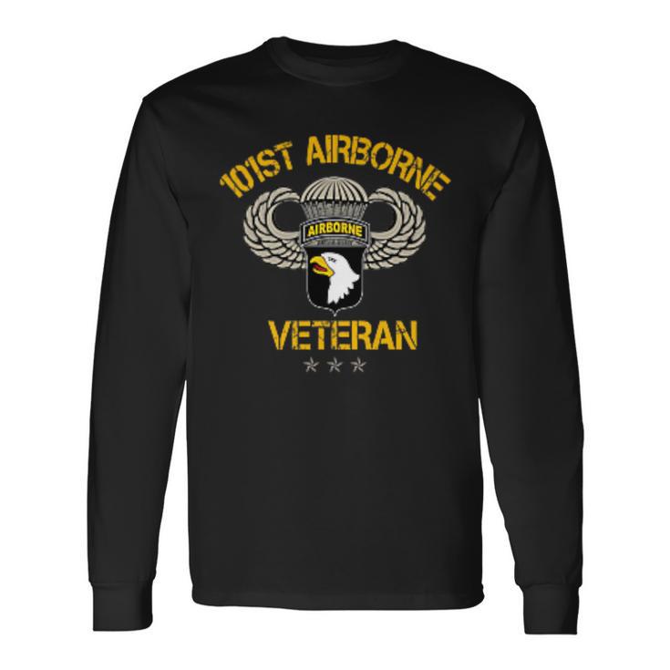 US Army 101St Airborne Division Paratrooper Veteran Vintage Long Sleeve T-Shirt Gifts ideas