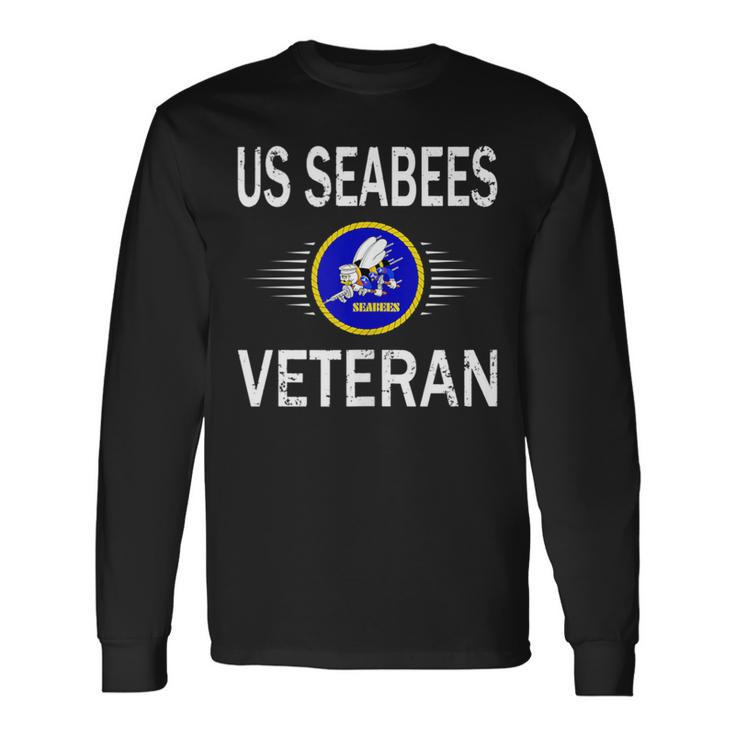 Us Veterans Day Us Seabees Veteran Long Sleeve T-Shirt