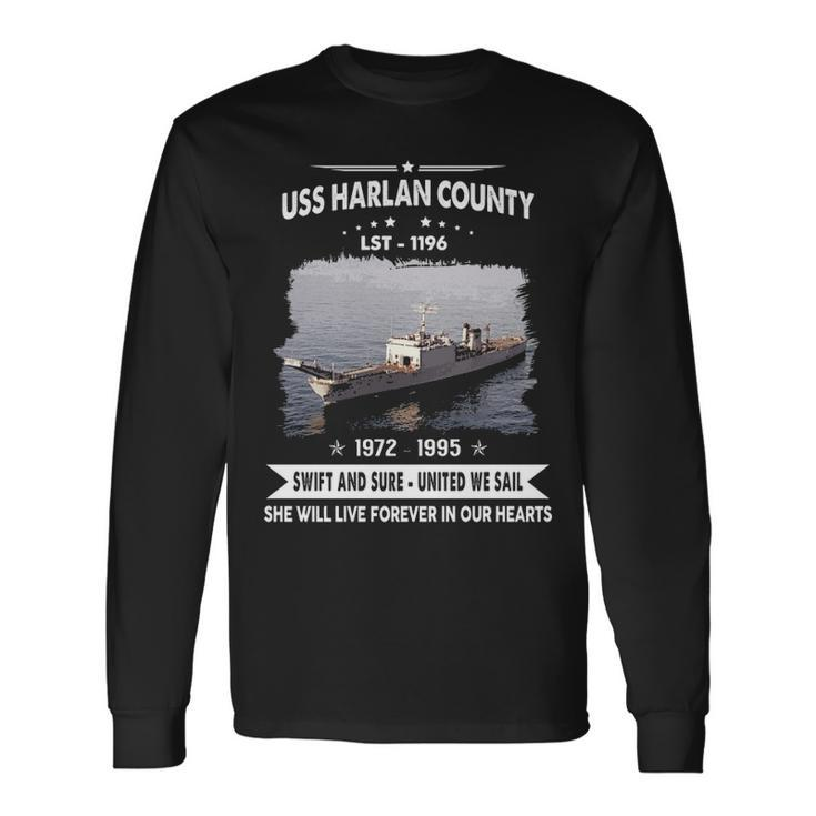 Uss Harlan County Lst Long Sleeve T-Shirt