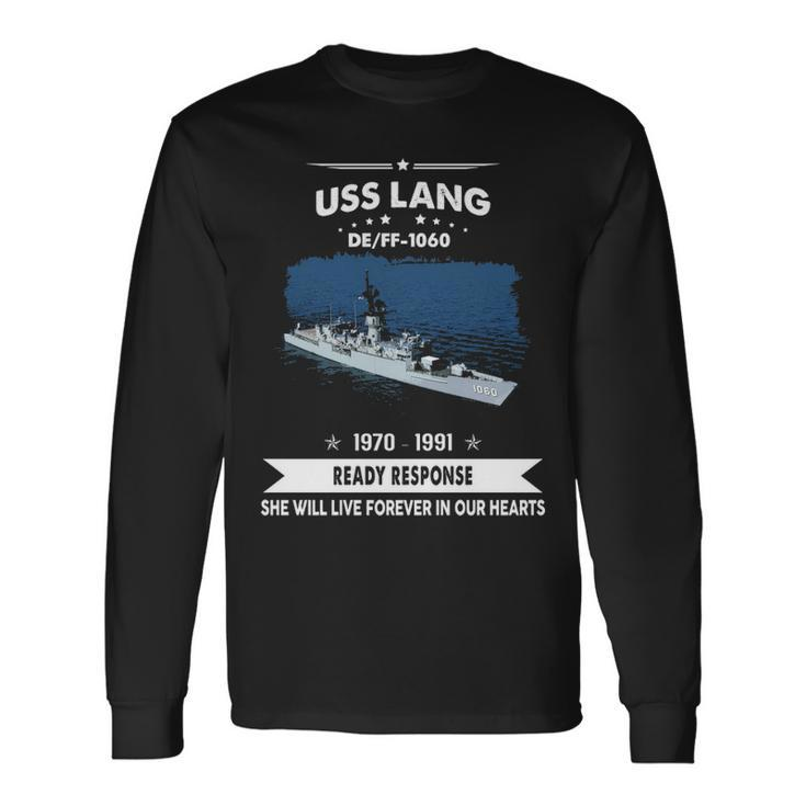 Uss Lang Ff 1060 De Long Sleeve T-Shirt