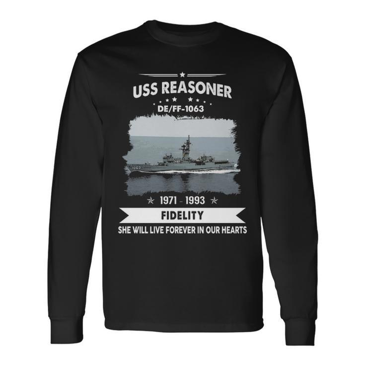 Uss Reasoner Ff 1063 De Long Sleeve T-Shirt