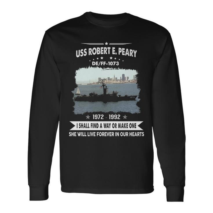 Uss Robert E Peary Ff 1073 De Long Sleeve T-Shirt