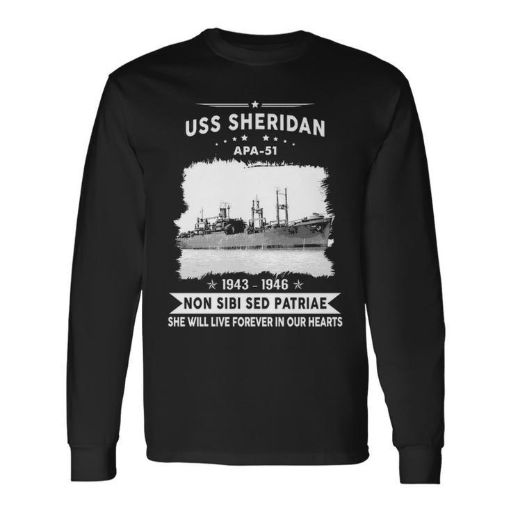 Uss Sheridan Apa Long Sleeve T-Shirt