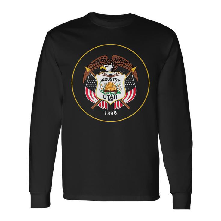 Utah State Flag Utah State Flag Utahn Pride Long Sleeve T-Shirt