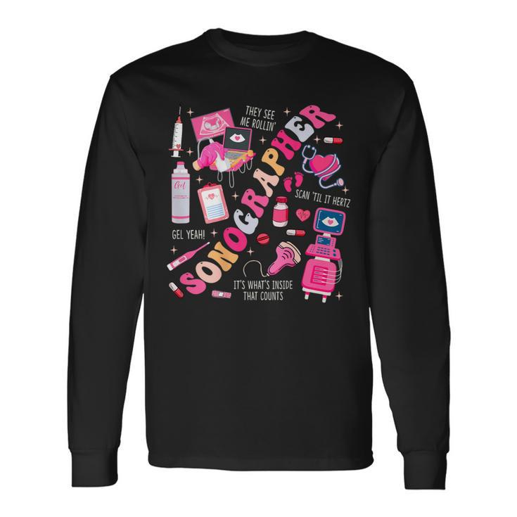 Valentine's Day Sonographer Long Sleeve T-Shirt