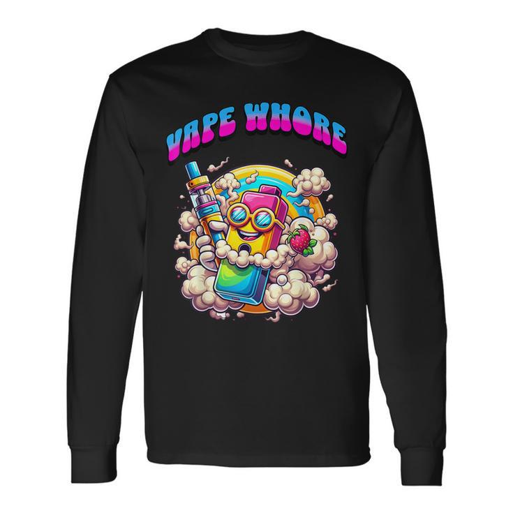 elfbar elfa master akku Vape Whore Joke Vaping Present Offensive Ecig Meme Long Sleeve T-Shirt
