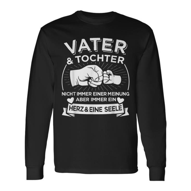 Vater & Tochter Herz Seele Für Papaatertag Geburtstag Langarmshirts Geschenkideen