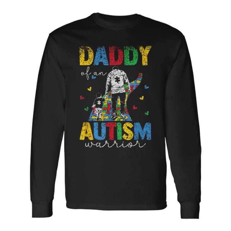 Vater Eines Autismus Kriegers Autisten Autist Autismus Papa Langarmshirts Geschenkideen