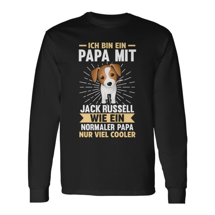 Vater Papaatertag Jack Russell Terrier Papa Langarmshirts Geschenkideen