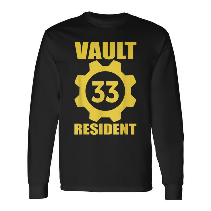 Vault 33 Resident Yellow Blue Long Sleeve T-Shirt
