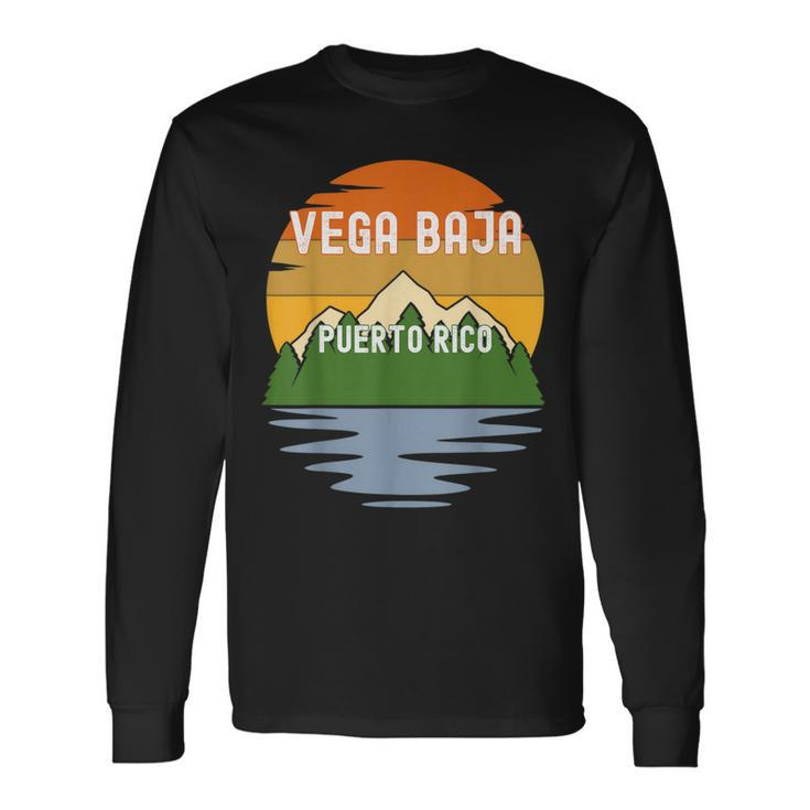 From Vega Baja Puerto Rico Vintage Sunset Long Sleeve T-Shirt Gifts ideas