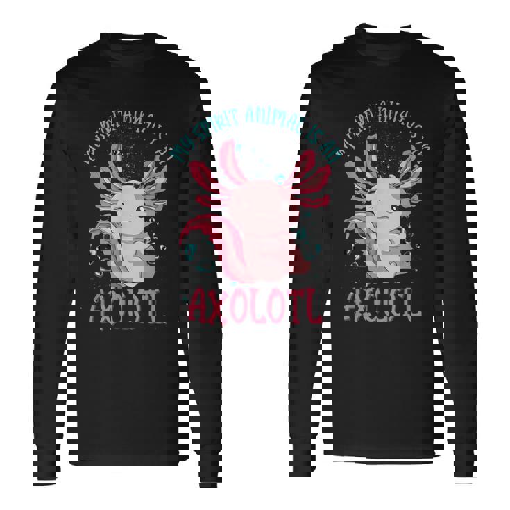 Vida Salvaje Salamandra Mexicana Axolotl Exótico Ajolote Camiseta de manga larga