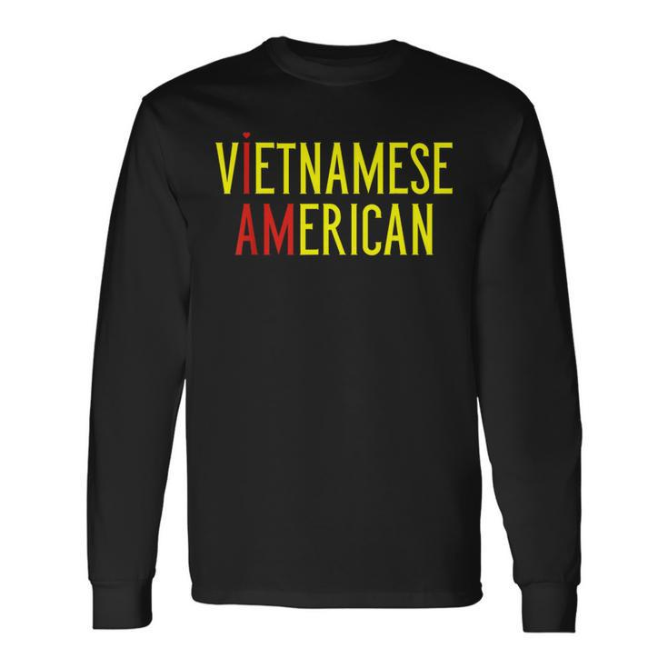 I Am Vietnamese American Vietnam And America Pride Long Sleeve T-Shirt