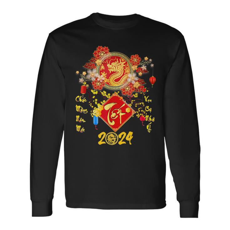 Vietnamese Lunar New Year 2024 Tet Viet Chuc Mung Nam Moi Long Sleeve T