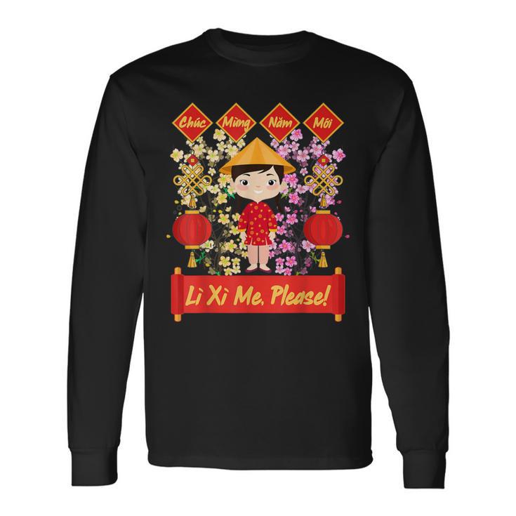 Vietnamese New Year Decorations Tet 2024 Chuc Mung Nam Moi Long Sleeve T-Shirt