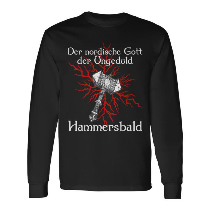 Viking Hammer Impatience God Langarmshirts Geschenkideen