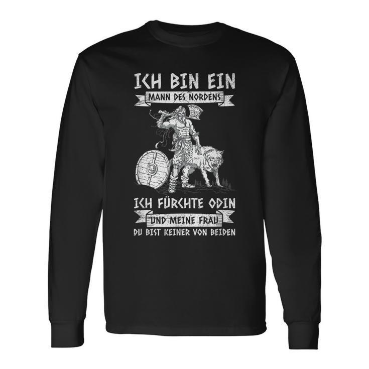 Viking Ich Bin Ein Mann Des Nordens Nordmen S Langarmshirts Geschenkideen