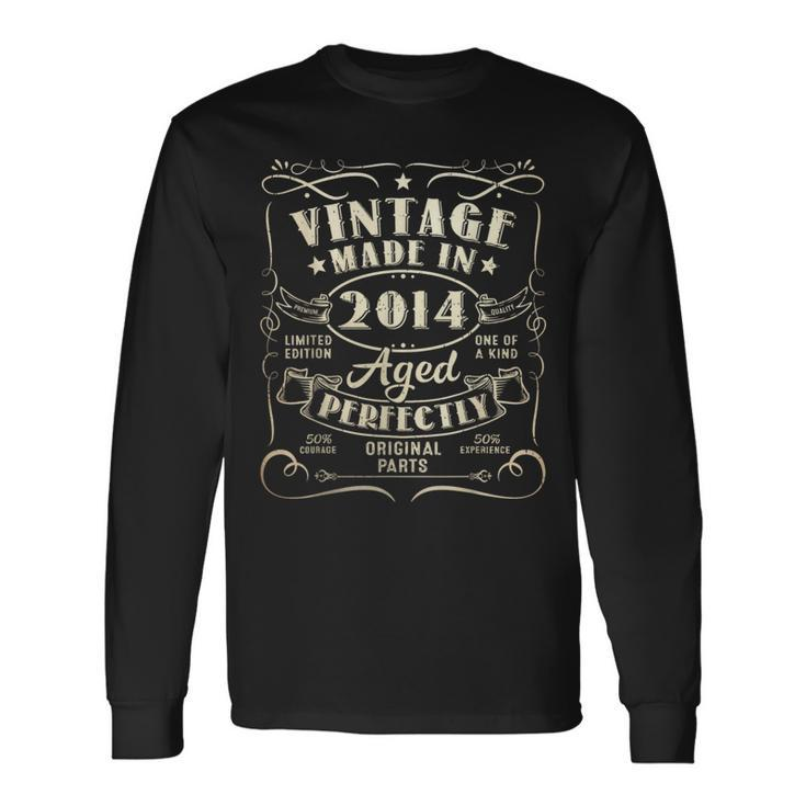 Vintage 10Th Birthday Decorations 2014 10 Birthday Long Sleeve T-Shirt Gifts ideas