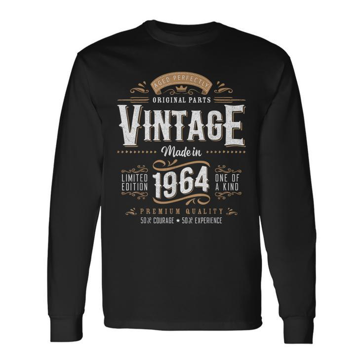 Vintage 1964 60Th Birthday 60 Year Old For Women Long Sleeve T-Shirt